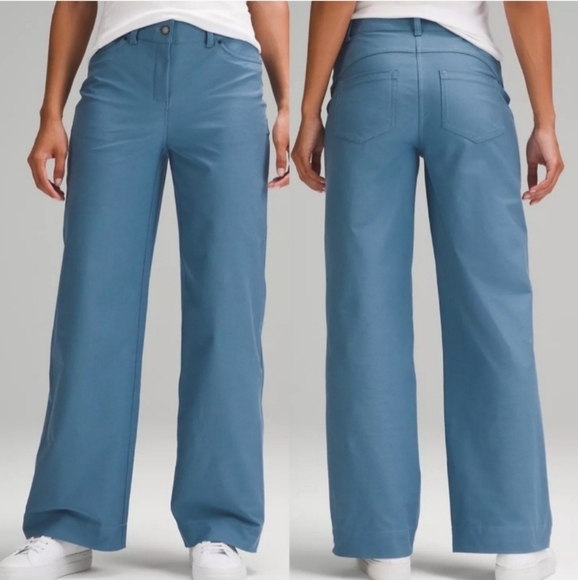Lululemon City Sleek 5 Pocket Wide-Leg *L Utilitech High Rise Pants Womens 32 - Picture 2 of 10